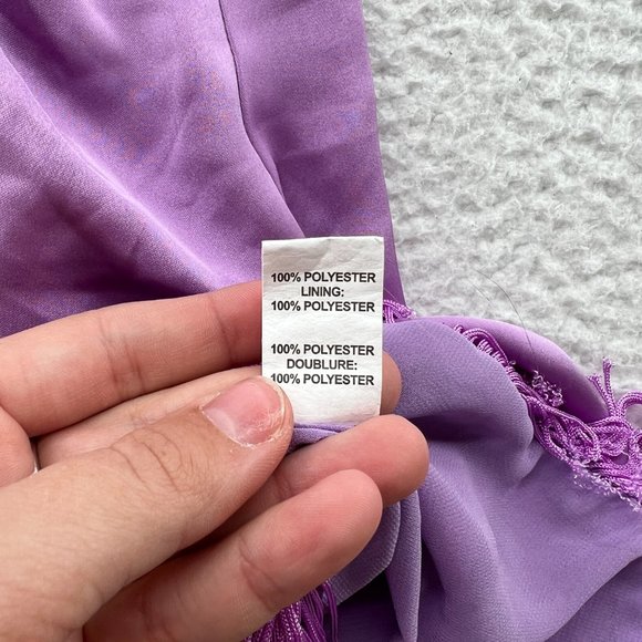 Ramy Brook | Dana Fringe Midi Dress In Maui Lilac XXS - Picture 10 of 11